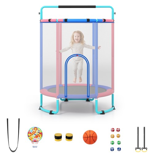 Kids trampoline safety - kids, net