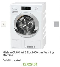 Miele wcr860 9kg washing - 9kg,