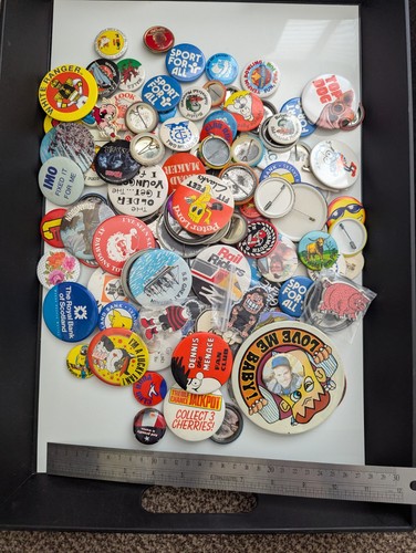 Job lot pin badges - lot, of