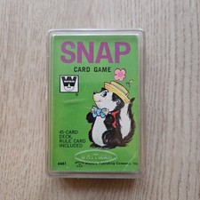 Vintage Antique Snap Card Game