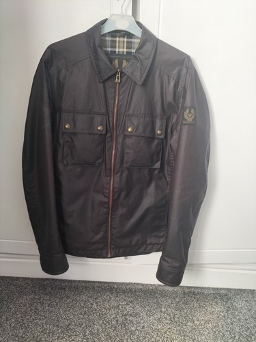 Belstaff men brown waxed - men's,