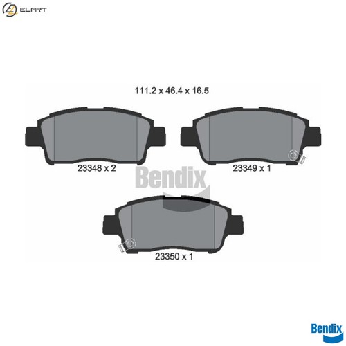 Brake pad set disc - brake,