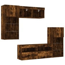 TV Wall Units 5 Piece with LED