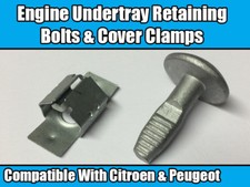 5x Clip Pair For Citroen & Peugeot Engine Undertray Retaining Bolts Cover Clamp