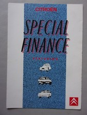 CITROEN AX BX 2CV6 SPECIAL & 2CV DOLLY orig 1988 UK Mkt Special Finance Brochure