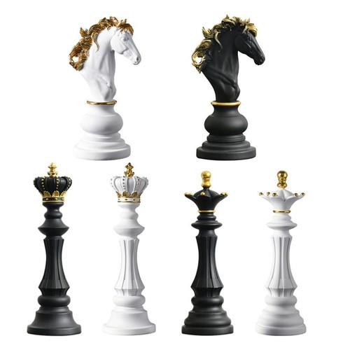 Chess pieces board - chess, sculpture