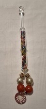 NOVELTY BROAD GLASS BEADED