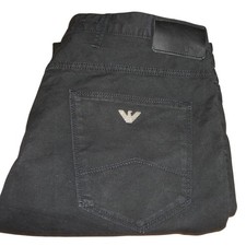 Armani Jeans J06 Slim Fit Stretch Denim W34 L32 Black GA Mens AJ 8n6j06