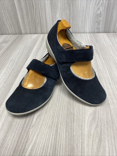 Hotter navy blue suede toasty - blue,
