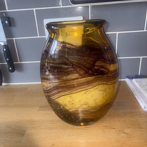 Hand blown tigers eye swirl - hand,