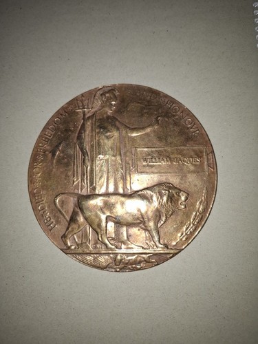 Ww1 death penny plaque - ww1,
