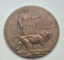 WW1 Death Plaque Albert Alfred