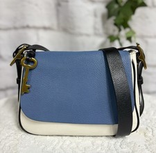 👜FOSSIL Ladies “Harper” Flapover Leather Small Crossbody Bag, HARDLY USED👜