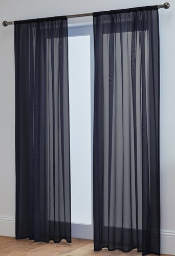 Voile curtains pair - voile,