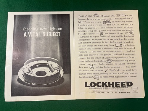 Lockheed brake shoes - brake,