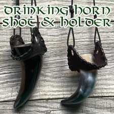 Ox Viking drinking horn shot