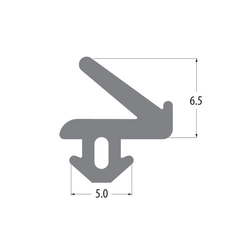 5mm upvc door window flipper - 6.5mm,