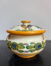 Vintage V. L. Made In Portugal Lidded  Pot Portuguese Pottery Pot