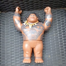2015 Hasbro Moana Disney Maui Doll Missing Grass Skirt And Hook