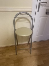 Portable Folding Breakfast Bar Stool Seat Space Saving Light Weight Home Office