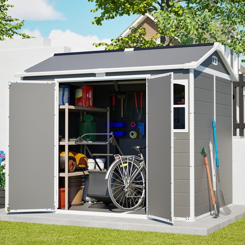 Outdoor resin shed - x,