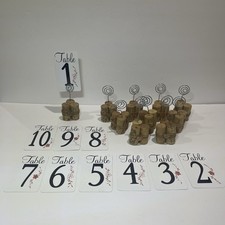 Table Numbers with Wine Cork