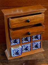 Small Tabletop/Desktop Upright 8 Drawer Cabinet for Sewing or Hobbying Jewelry