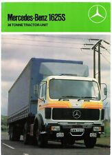 Mercedes-Benz 1625S 38-Ton Tractor Unit 1983 UK Market Foldout Sales Brochure