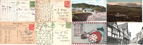 C1925 postcards circle - postcards,
