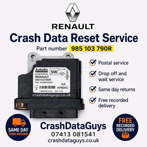 Renault crash data reset - renault,
