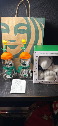Starbucks peanuts snoopy - starbucks, x