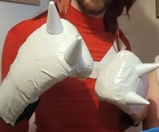 Everlast blue Adult Boxing Gloves/Sonic Knuckles Costume