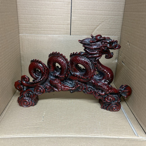Red dragon ornament figurine - ornament,