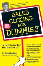 Sales Closing For Dummies by Hopkins, Tom Paperback Book The Cheap Fast Free