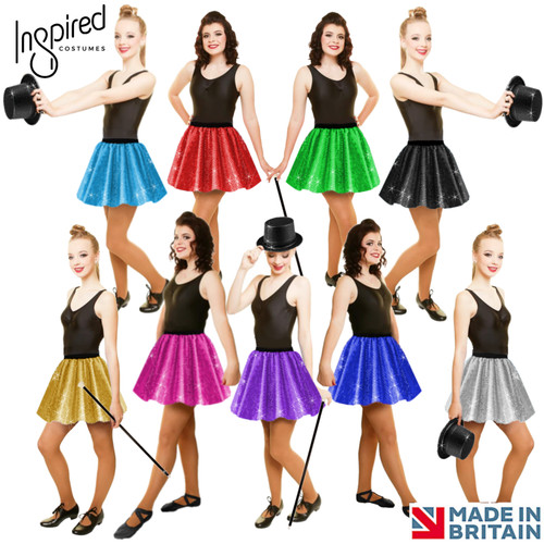Ladies show skirt - skirt, sequin