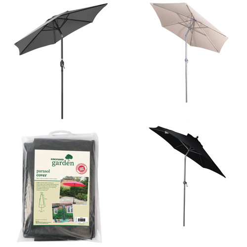 Aluminium parasol patio - aluminium,