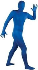 Mens Skinz Blue Lycra Bodysuit