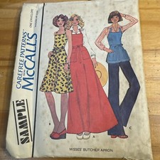 Vtg McCall's Pattern Butcher