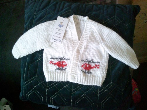 New hand knitted baby - new, cardigan