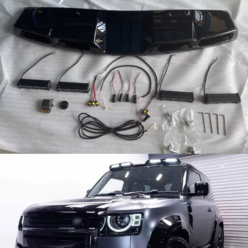 Led gloss black roof - 4-led,