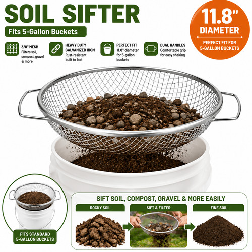 Soil sifter garden compost - sifter,