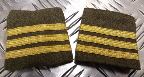 Khaki wool serge rank - khaki, slide