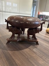 Indian wooden plant holder