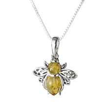 BEE PENDANT LEMON BALTIC AMBER