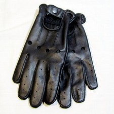 Hand Fellow Men's Real Leather Chauffeur Vintage Retro Style Driving Gloves