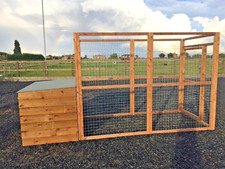 Dog Kennel & Run, 12x4x6ft
