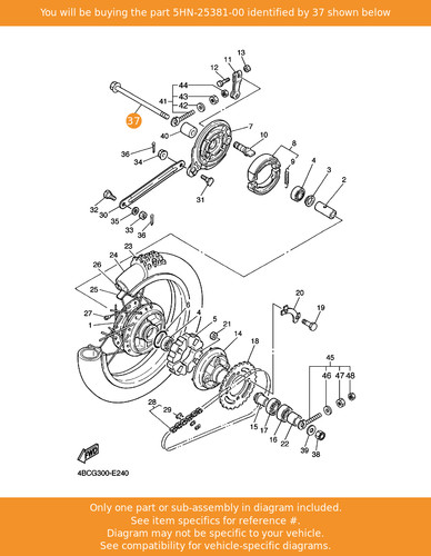 Yamaha axle wheel - yamaha,