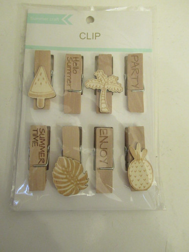 Wood summer time craft note - time,