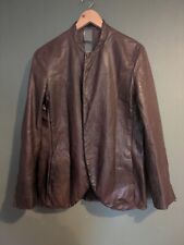 Carpe diem Maurizio Altieri Leather Extended Sleeve Jacket