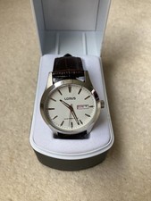 New LORUS VX43-X074 Watch brown leather crocodile strap boxed water resistant 